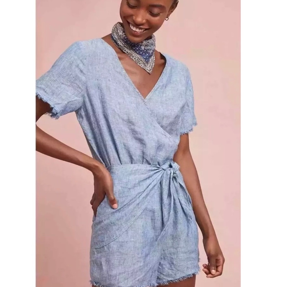 Sanctuary x Anthropologie Blue Romper size Small